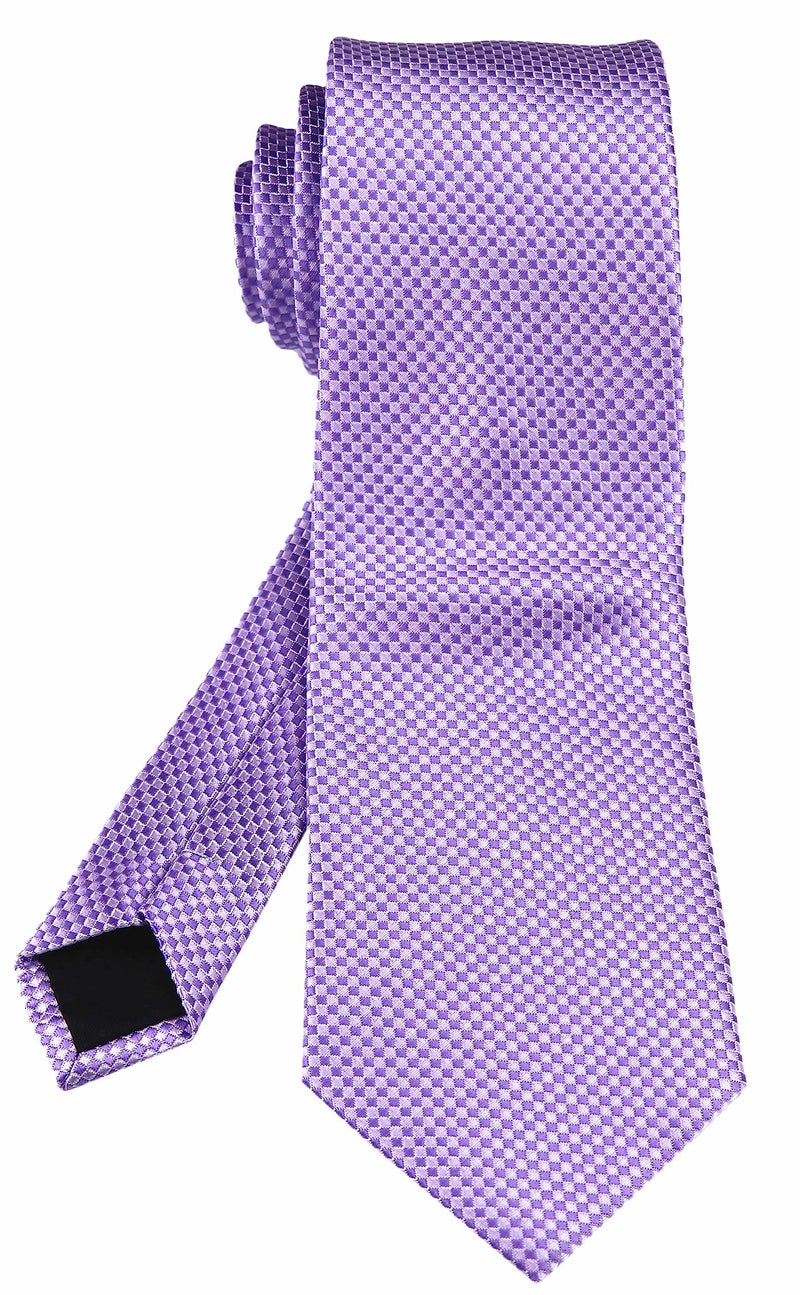 Ctskyte Men's Summer Pattern Ties in French Lavender Business Wedding Party Suit Necktie - Image 2